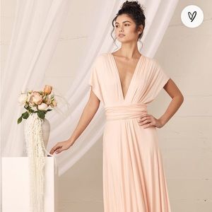 Lulus Tricks of the Trade Blush Pink Maxi Dress